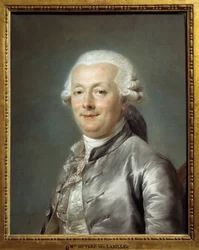 Portrait de Jean Jacques Bachelier (1724-1806) peintre français. Peinture par Adelaide Labille-Guiard