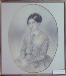 Portrait posthume de Léopoldine Hugo (1824-43) 1847