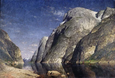 Le Sognefjord, Norvège, vers 1885