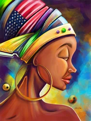Une femme afro-américaine pleine de vie