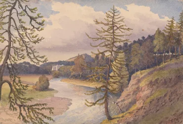 La vallée de Leader à Cowdenknowes House, Berwickshire