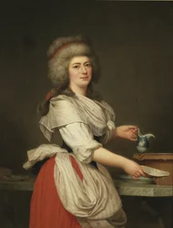 Adélaïde Augier, femme de chambre de la reine en laitière au Trianon