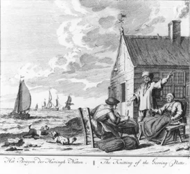 « Le tricotage des filets à harengs » (n° 2 de la série sur la pêche au hareng)