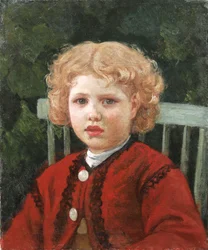 Fille aux cheveux bouclés
