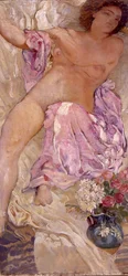 Nu avec des fleurs, 1910