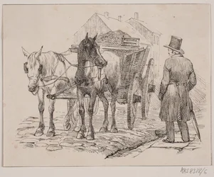 Le cheval du ramasseur d