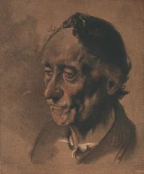 Une étude, vers 1900