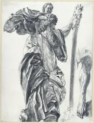 Saint Christophe, maître des apôtres de Freiberg, à Dresde