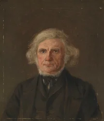 Vieil homme, étude de portrait