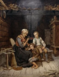 La grand-mère raconte un conte de fées