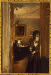 Salon avec la sœur de Menzel