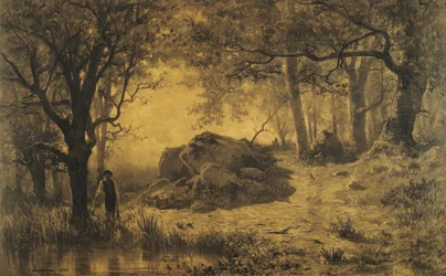Étang au bord du bois