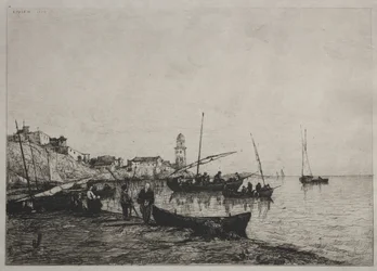 Retour des bateaux de pêche à Collioure, près de la frontière espagnole