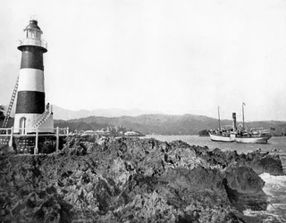 Entrée de Port Antonio, Jamaïque, vers 1905