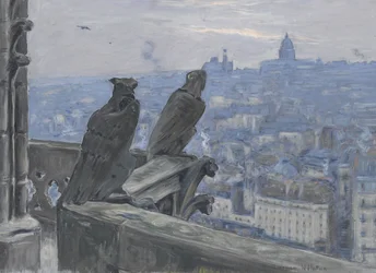 Paris vu des tours de Notre-Dame, vers 1900