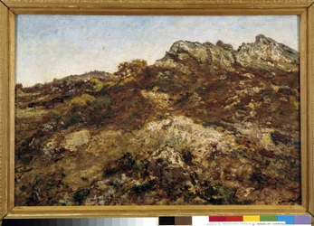 Paysage de collines (le massif du Garlaban en Provence)