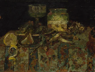 Nature morte : Huîtres, Poissons, c. 1880