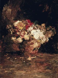 Vase de fleurs, vers 1880