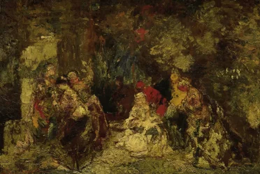 Femmes dans une forêt