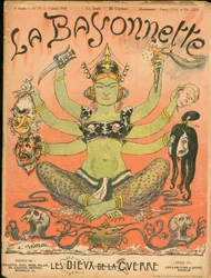 Couverture de "La Baionnette", satirique en couleurs