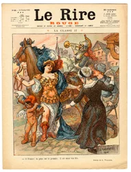Couverture de « The Red Laughter », satirique en couleurs