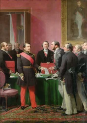 Napoléon III (1808-73) remet le décret permettant l