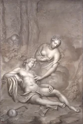 Luna (Diane) rend visite à Endymion endormi, 1696