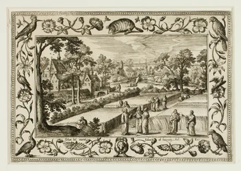 Le Christ et les disciples dans les champs, extrait de Paysages avec scènes de l