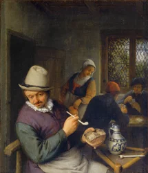 Le fumeur dans une taverne …