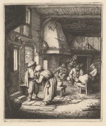 Paysanne payant sa note, 17ème siècle
