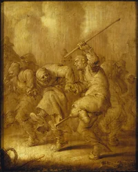 Al kromme lappen Mendiants dansants, 1633
