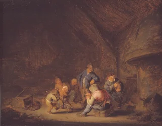 Une pièce dans un cottage