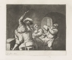 Joueurs de cartes querelleurs