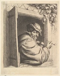 Fumeur à la fenêtre