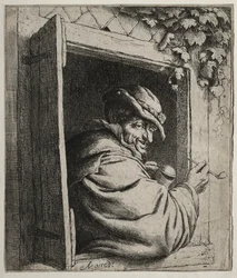 Le fumeur à la fenêtre