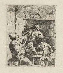 Deux fumeurs et un buveur dans une auberge (Les fumeurs)