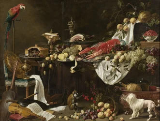 Nature morte de banquet