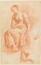 Jeune fille assise