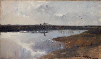 Chasseurs dans la lande au nord de Skagen