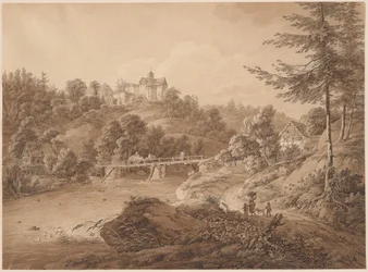 Château de Rauenstein vu du bord de la rivière