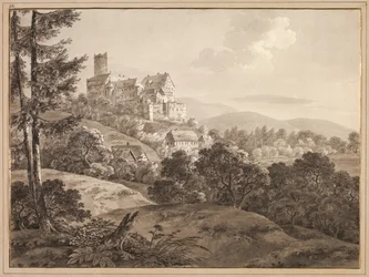 Vue du château de Gnandstein