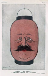 Robert Pellevé de La Motte-Ango, Marquis de Flers, dramaturge français (1872-1927). (La première lanterne de l