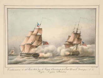 Combat soutenu le 23 août 1812 par la frégate le Président des États-Unis