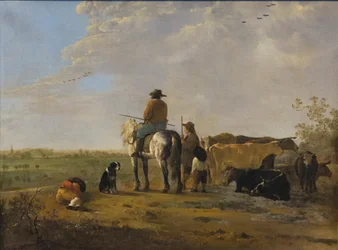 Paysage avec cavalier, c.1655-60