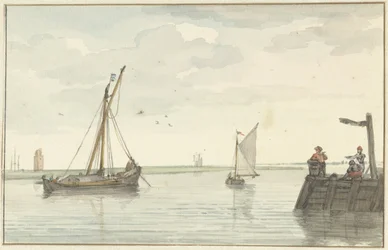 Le phare en pierre et la jetée de Durgerdam