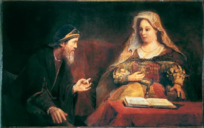 Esther et Mordechai (huile sur toile)