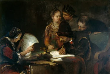 Le contrat de mariage, vers 1670