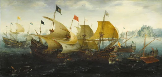 La bataille de Cadix de 1587