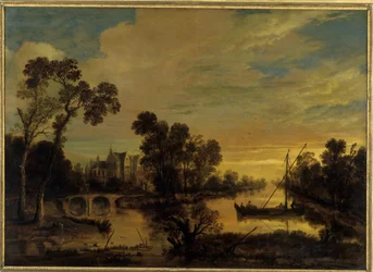 Paysage avec canal, 1643