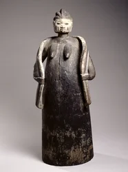Masque corporel Gelede, culture Yoruba, République du Bénin (bois peint)